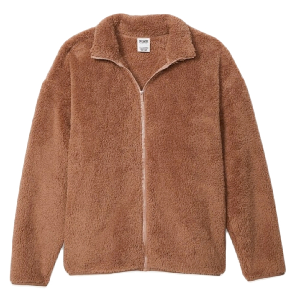 VS Pink Teddy Full Zip Jacket